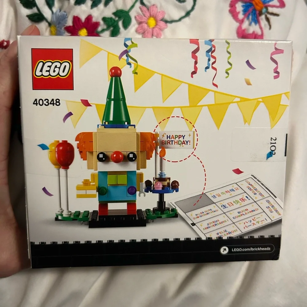 New, retired LEGO BrickHeadz Birthday Clown Building Set 40348